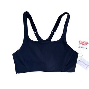 Free People Movement x Hatch Never Better Square Neck bra XS black maternity NWT